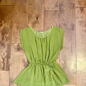 Green blouse